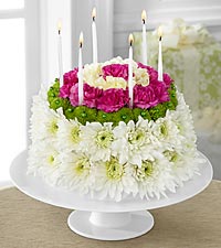 The Wonderful Wishes™ Floral Cake by FTD® - CAKE PLATE INCLUDED