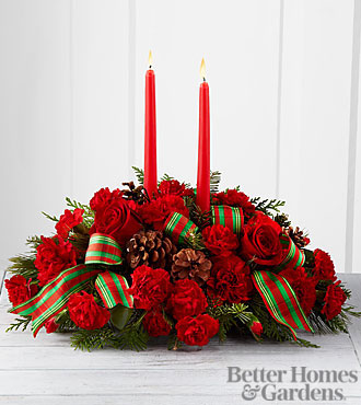 The FTD® Holiday Classics™ Centerpiece by Better Homes and Garde