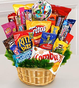 Sweets in Bloom® Feel Better Snack Attack Basket