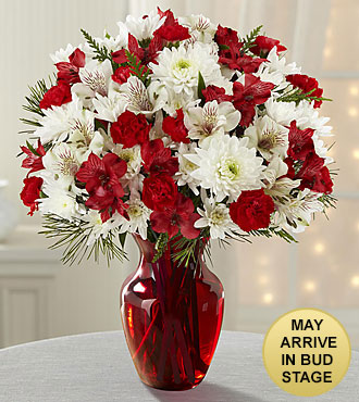 Joy to the World Holiday Bouquet -VASE INCLUDED