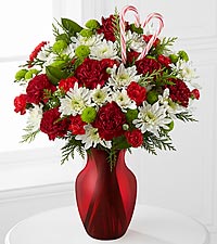 Heart of the Holidays Mixed Bouquet - 19 Stems - VASE INCLUDED