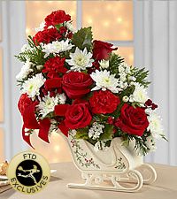 FTD® HOLIDAY TRADITIONS SLEIGH™ BOUQUET 14C-4D